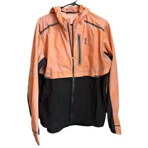 On Cloud Men's Lumos Rain Weather Jacket Woodrose/Black Size Large $250 MSRP